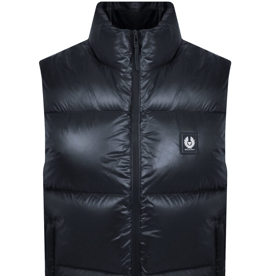 Image number 2 for Belstaff Resolve Padded Gilet Dark Ink Navy