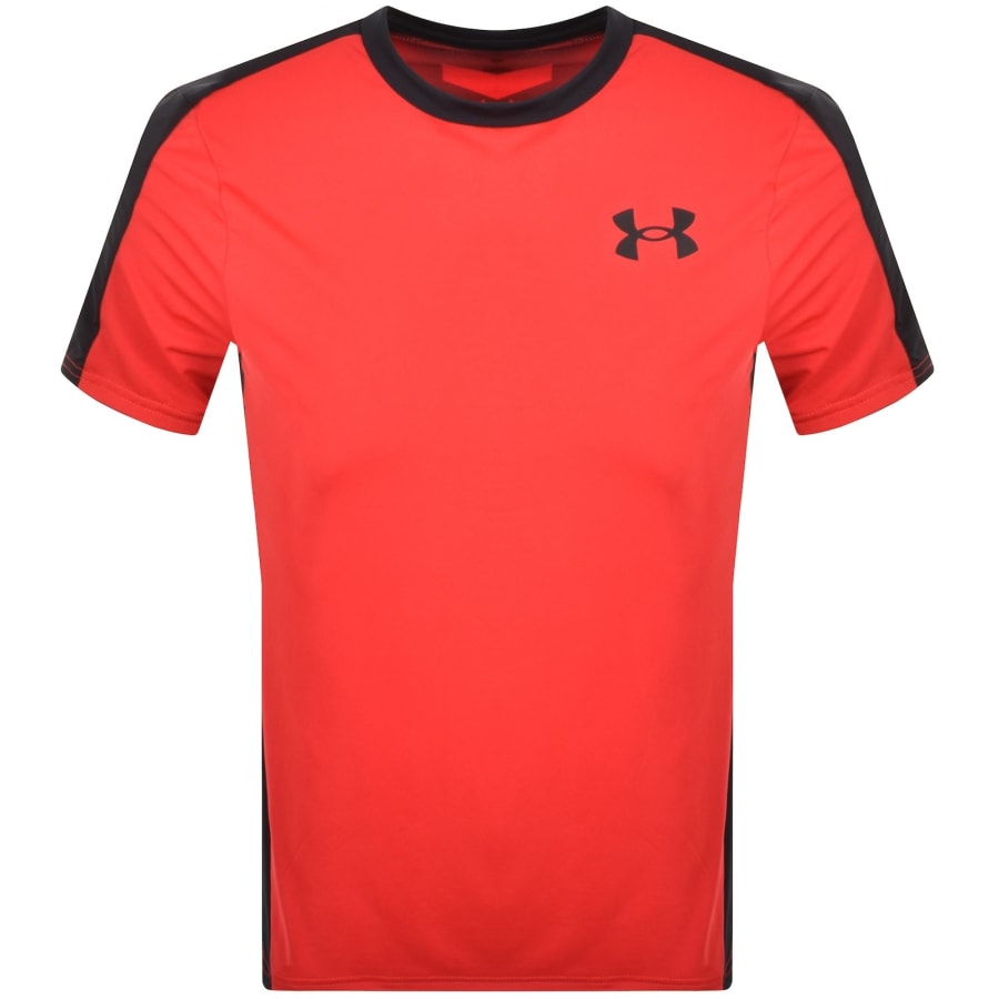 Image number 2 for Under Armour Wordmark T Shirt Red