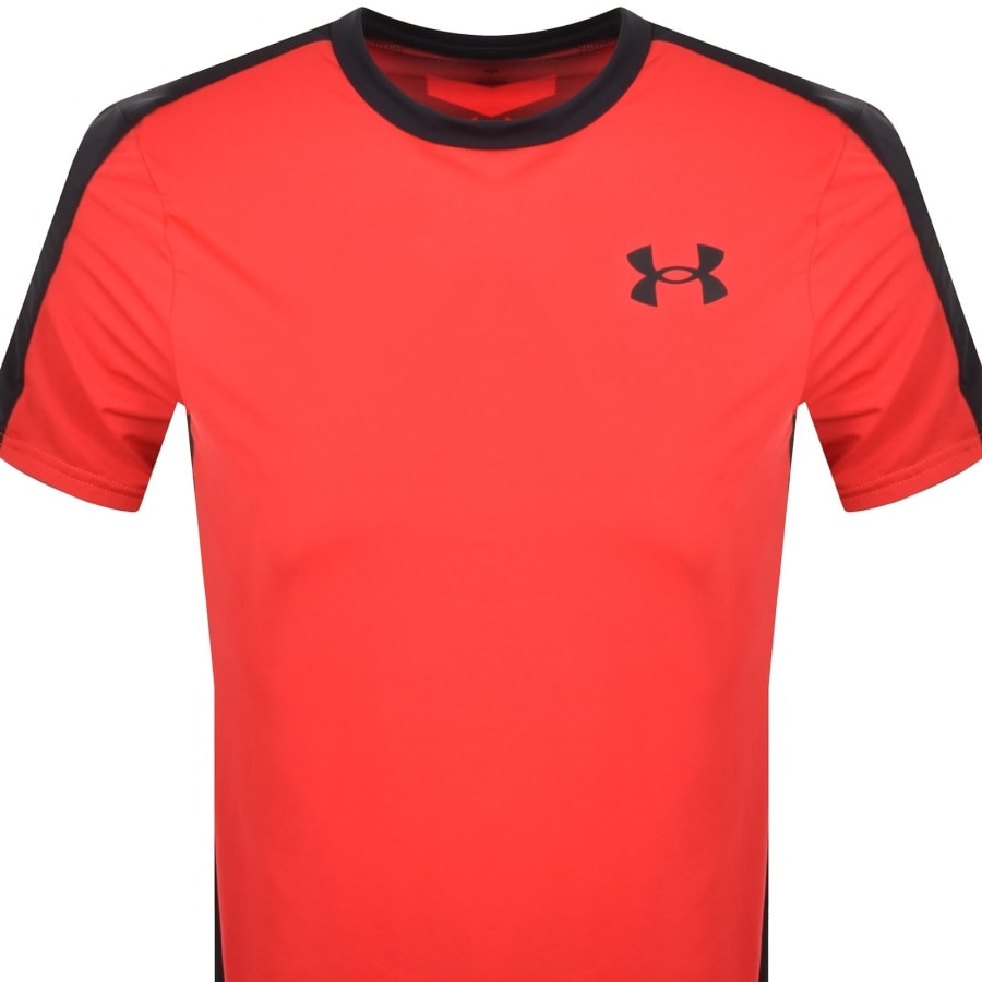 Image number 3 for Under Armour Wordmark T Shirt Red