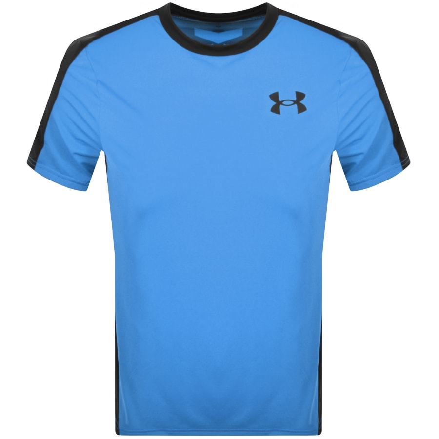 Image number 2 for Under Armour Wordmark T Shirt Blue