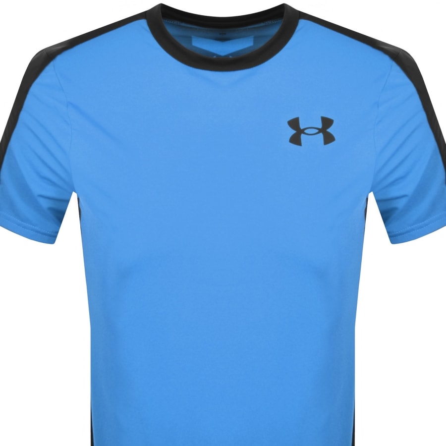 Image number 3 for Under Armour Wordmark T Shirt Blue