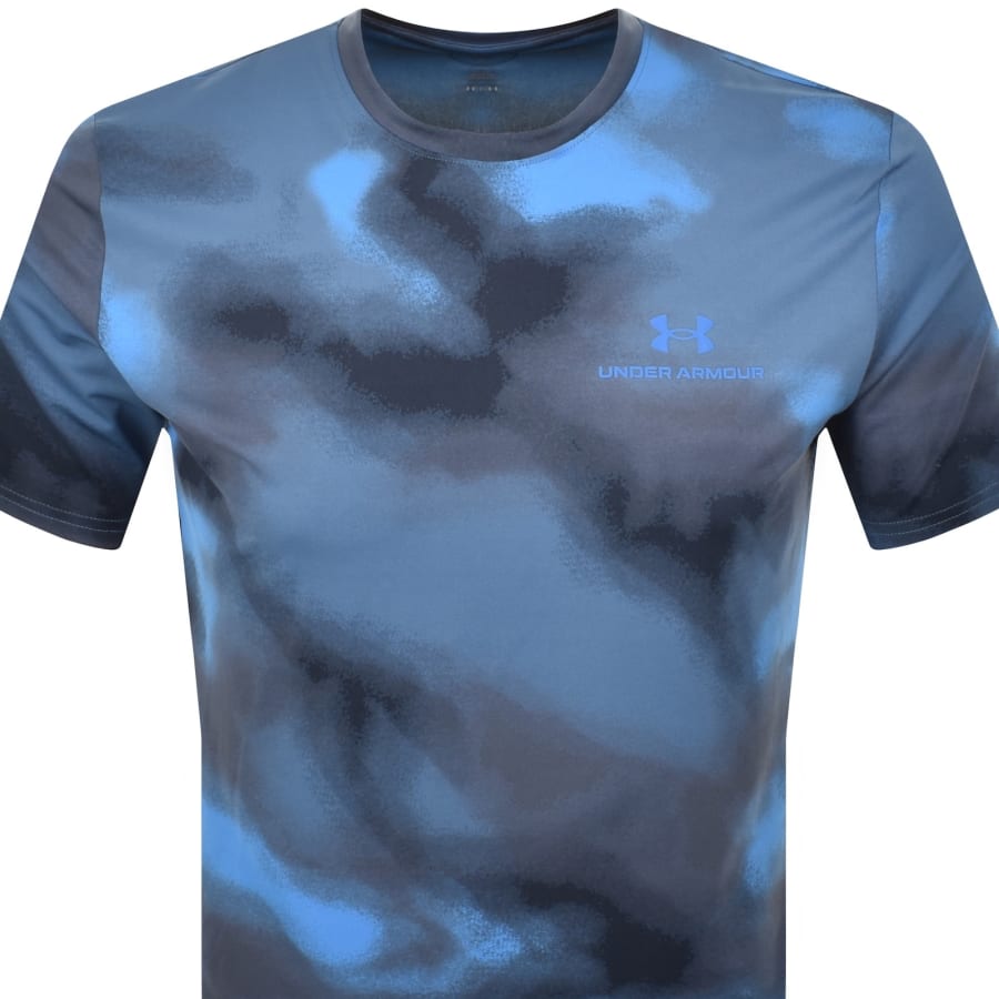 Image number 2 for Under Armour Vanish Printed T Shirt Blue