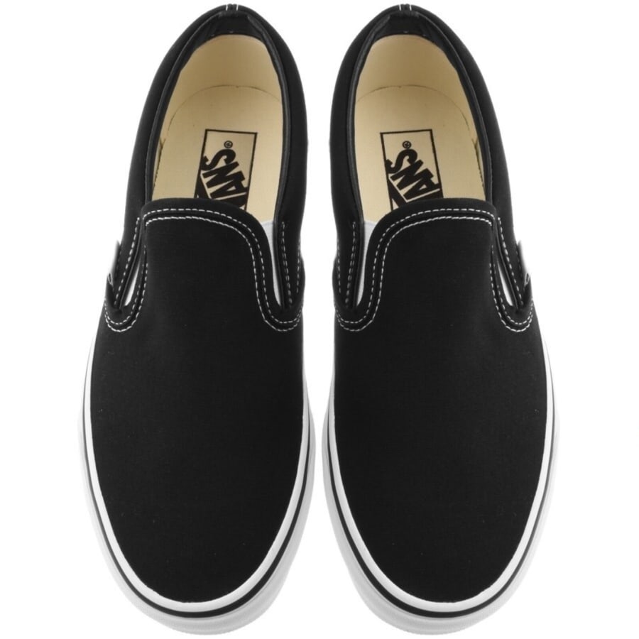 Image number 3 for Vans Classic Slip On Trainers Black