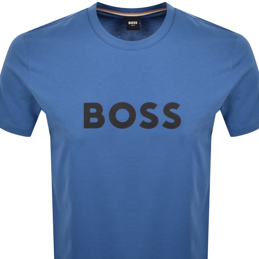 Image number 2 for BOSS Beachwear Logo T Shirt Blue