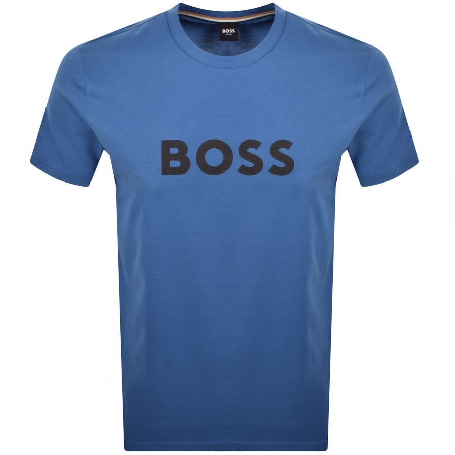 Image number 1 for BOSS Beachwear Logo T Shirt Blue