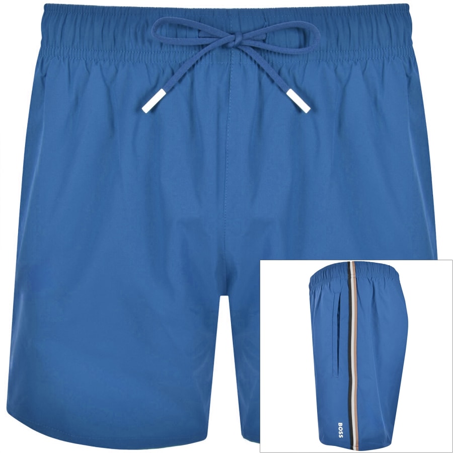 Image number 1 for BOSS Iconic Swim Shorts Bright Blue