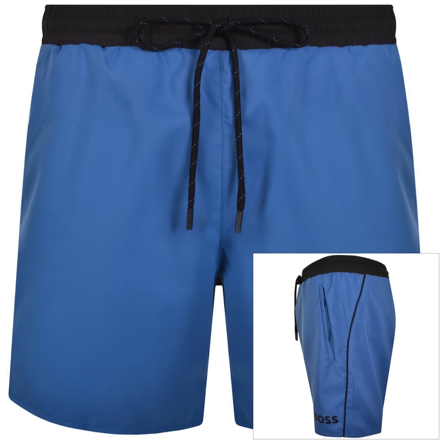 Image number 1 for BOSS Starfish Swim Shorts Bright Blue