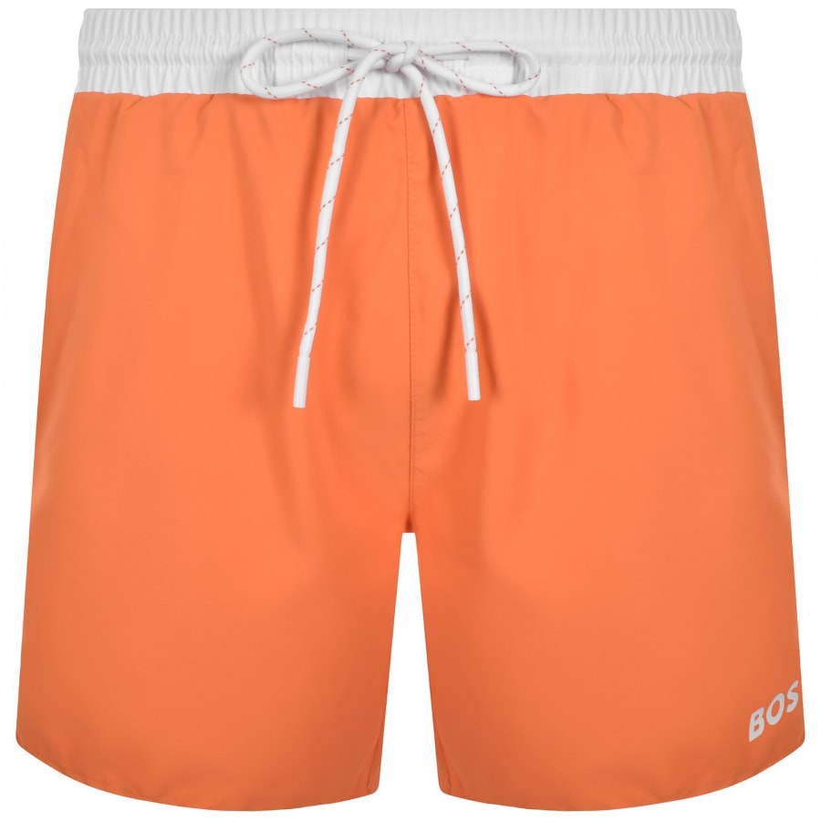 Image number 2 for BOSS Starfish Swim Shorts Bright Orange