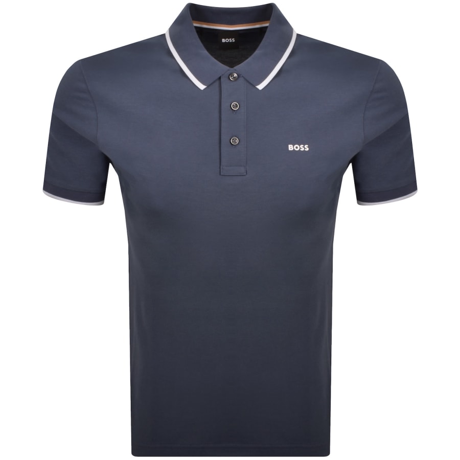 Image number 1 for BOSS Parlay 190 Polo T Shirt Blue