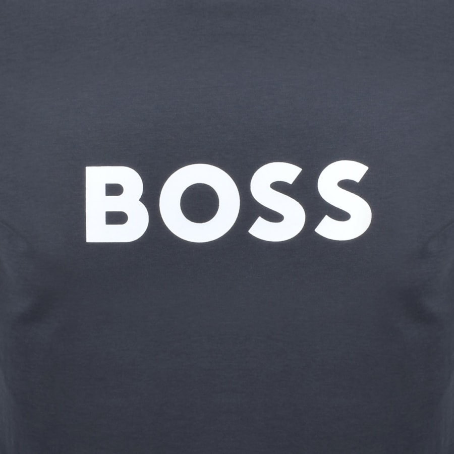 Image number 3 for BOSS Logo T Shirt Navy