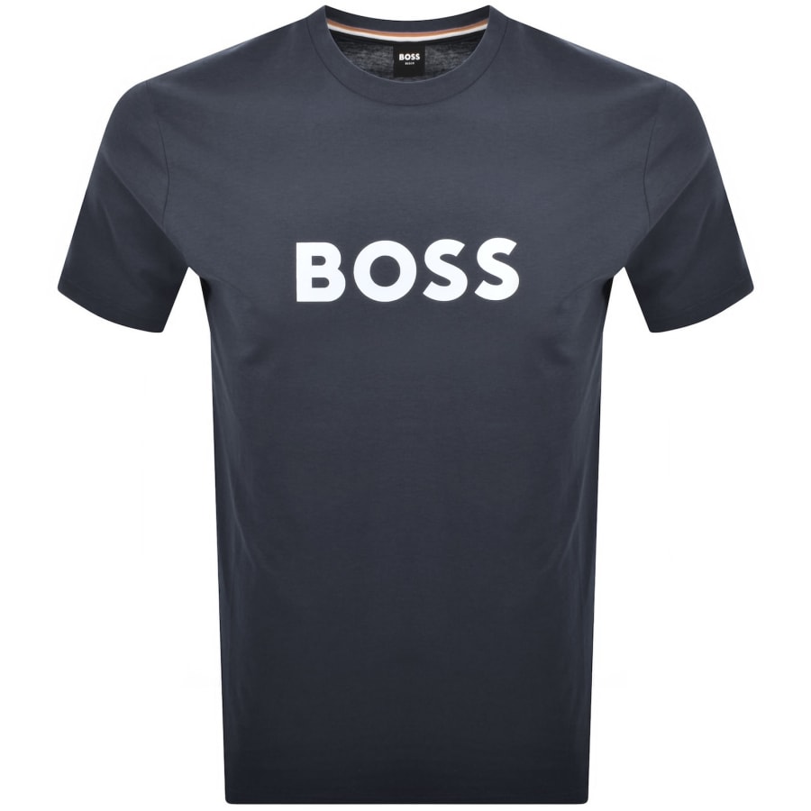 Image number 1 for BOSS Logo T Shirt Navy