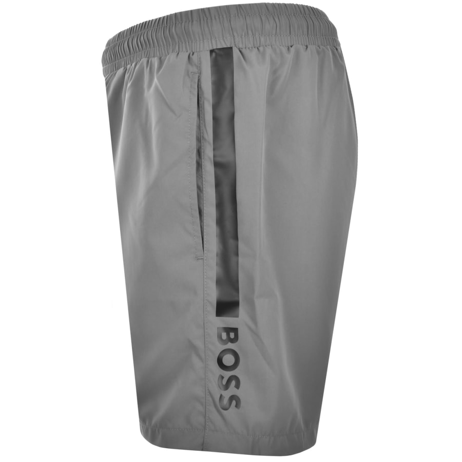Image number 4 for BOSS Dolphin Swim Shorts Grey