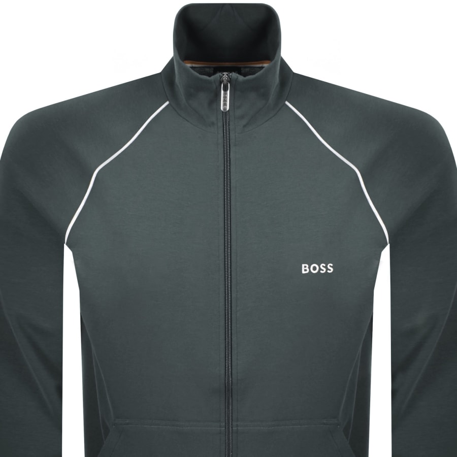Image number 2 for BOSS Mix Match Full Zip Sweatshirt Grey