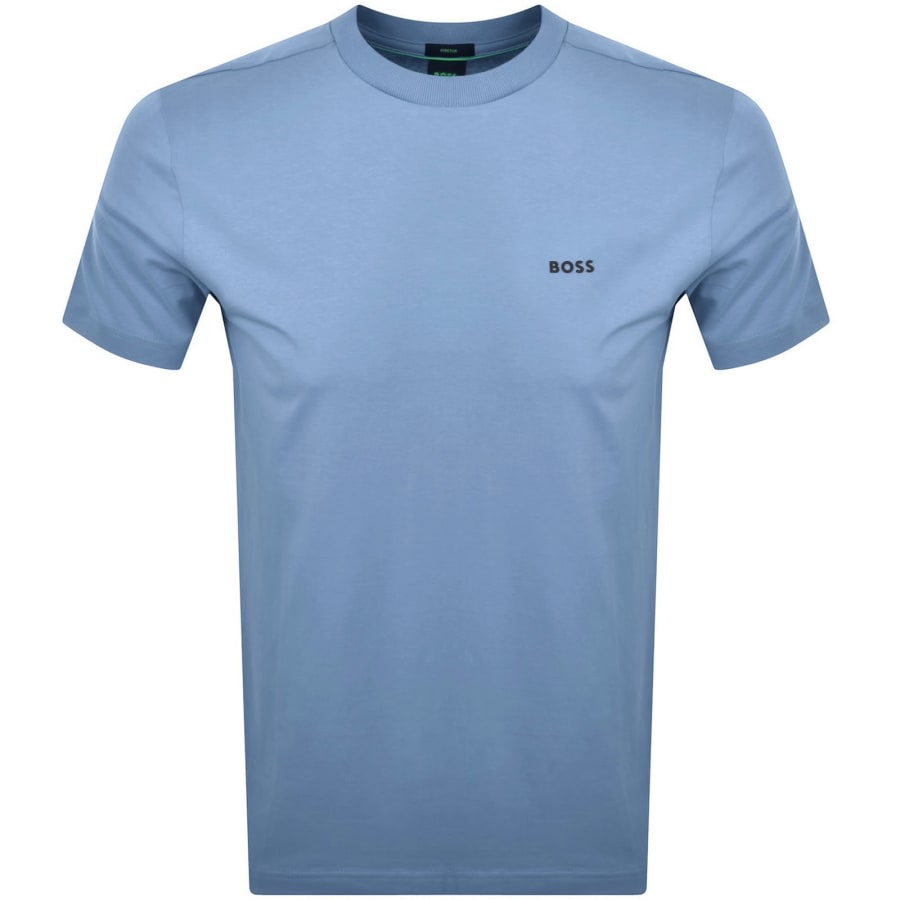Image number 1 for BOSS Regular Fit T Shirt Open Blue