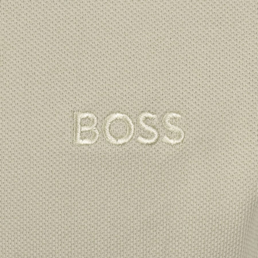 Image number 3 for BOSS Plisy Long Sleeve Polo T Shirt Beige