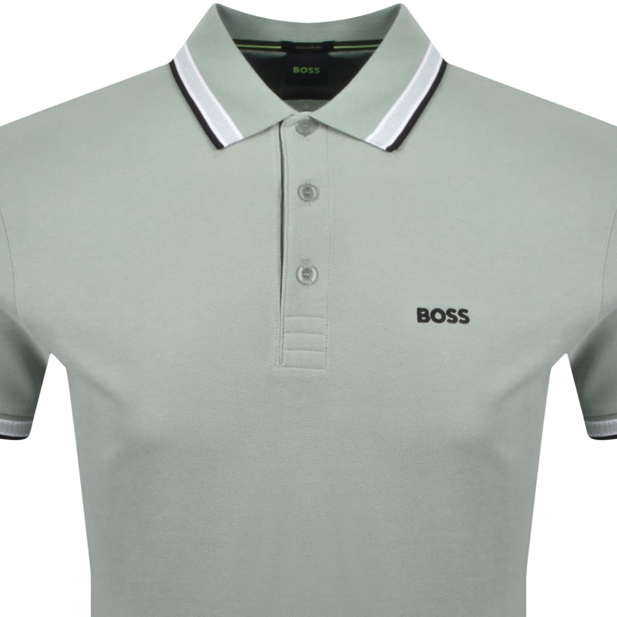 Image number 2 for BOSS Paddy Polo T Shirt Open Green