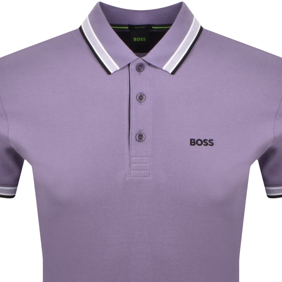 Image number 2 for BOSS Paddy Polo T Shirt Bright Purple