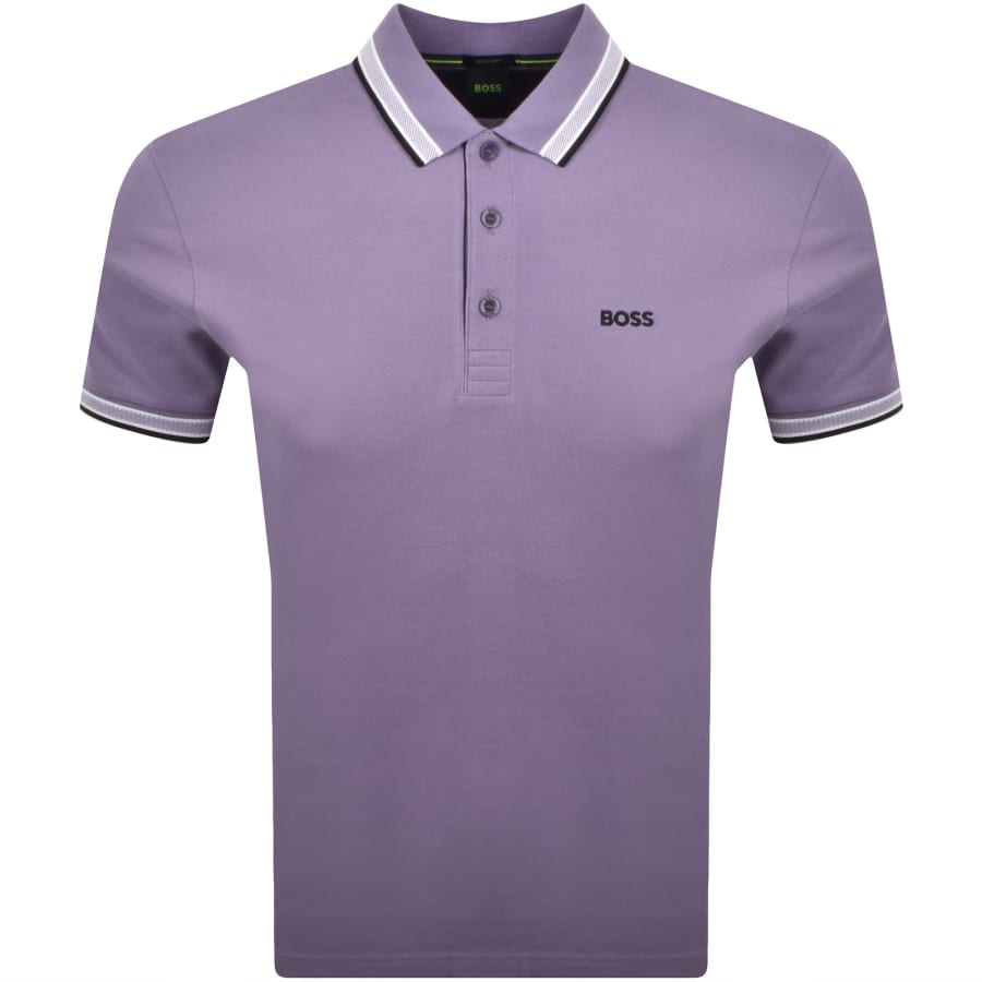 Image number 1 for BOSS Paddy Polo T Shirt Bright Purple