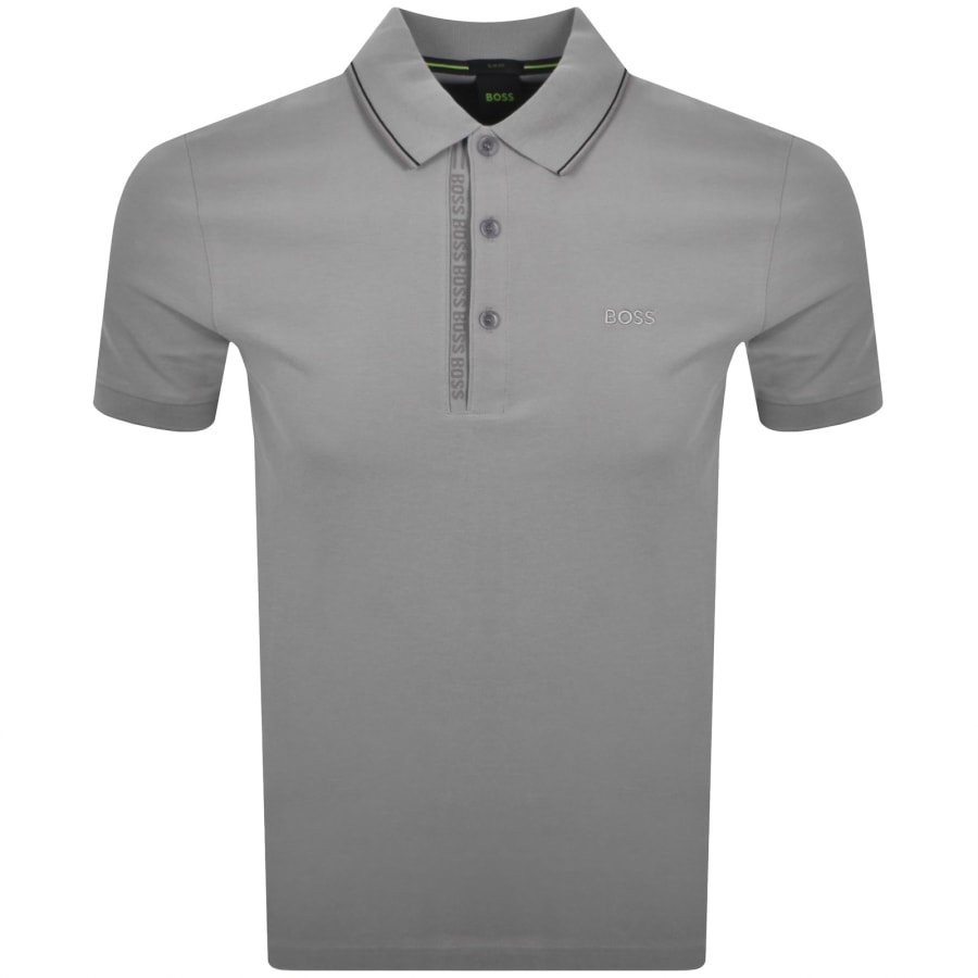 Image number 1 for BOSS Paule 4 Polo T Shirt Open Grey