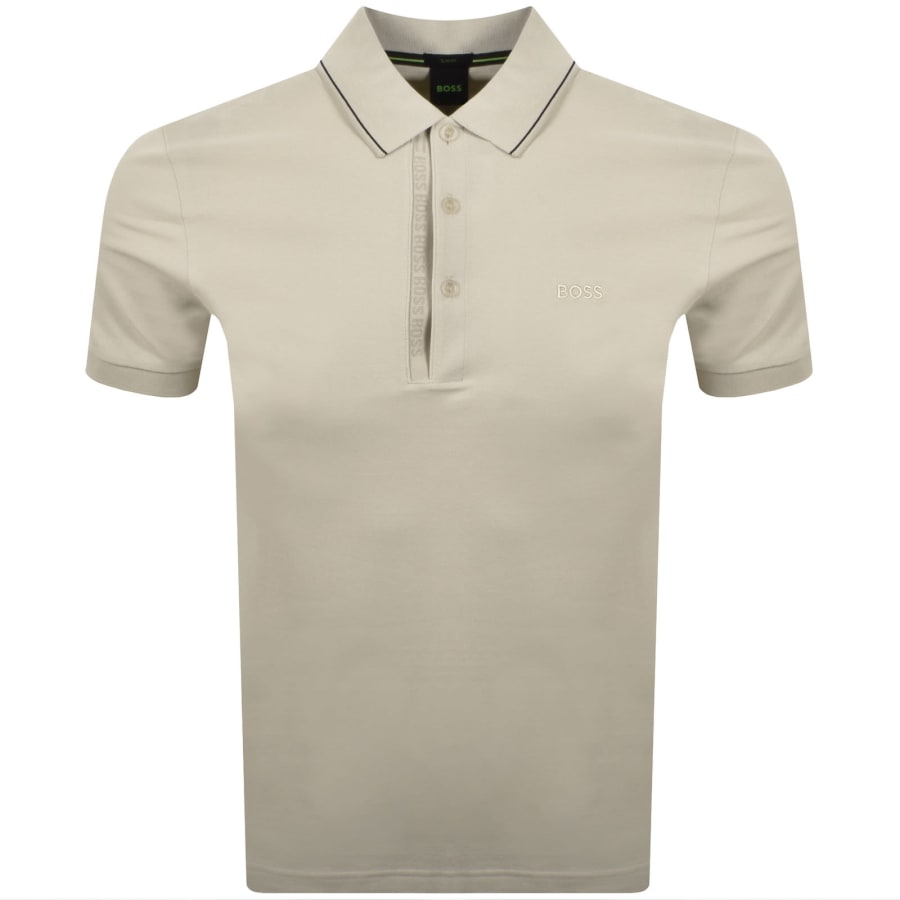 Image number 1 for BOSS Paule 4 Polo T Shirt Light Beige