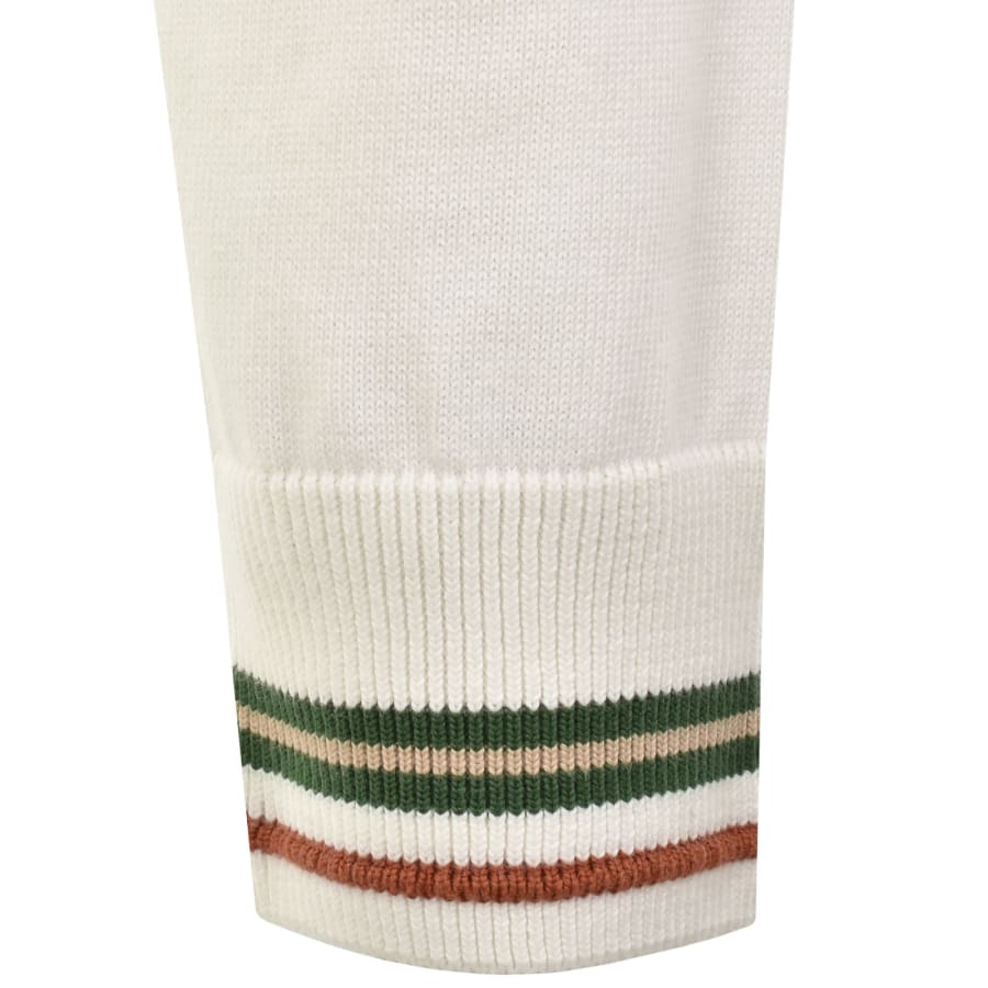 Image number 4 for Lacoste Crew Neck Knit Jumper White