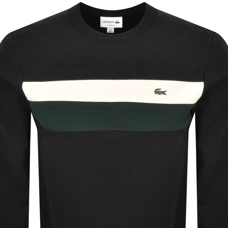 Image number 2 for Lacoste Logo Sweatshirt Black