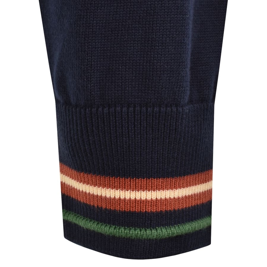 Image number 4 for Lacoste Crew Neck Knit Jumper Navy