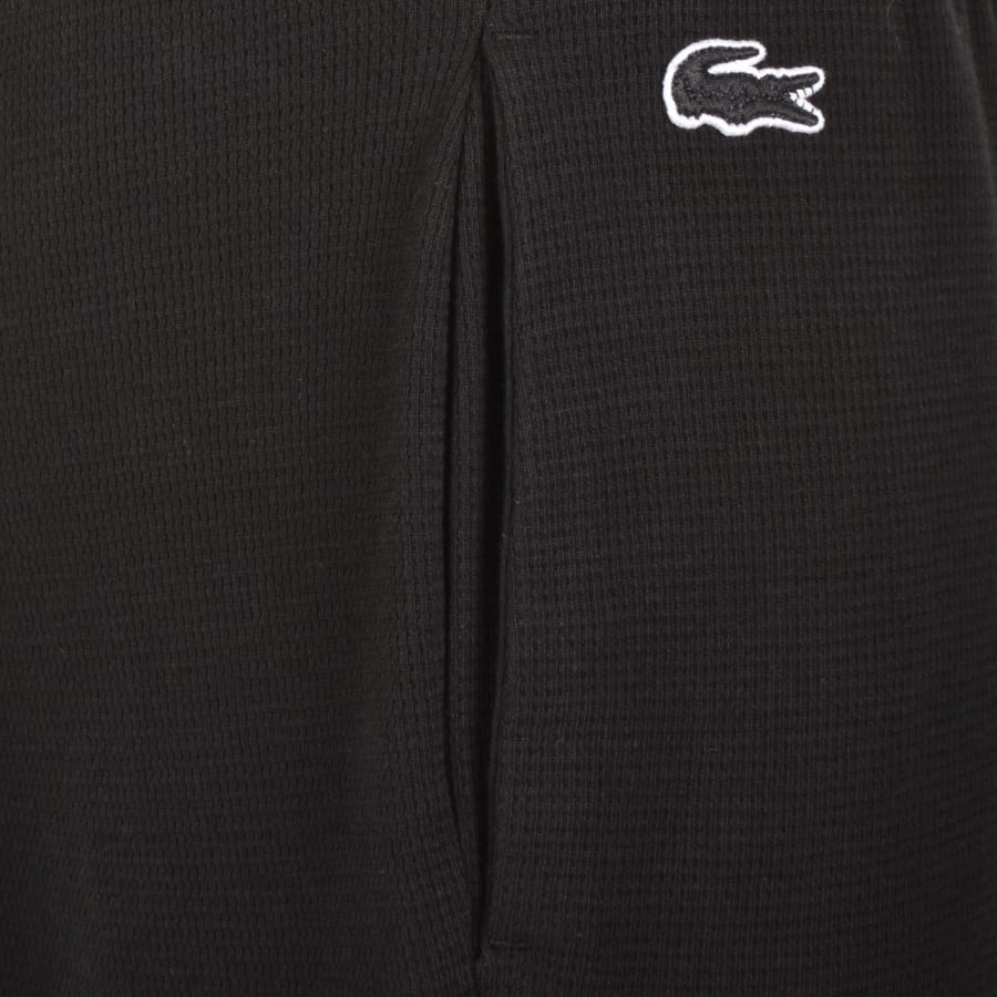 Image number 3 for Lacoste Lounge Waffle Shorts Black