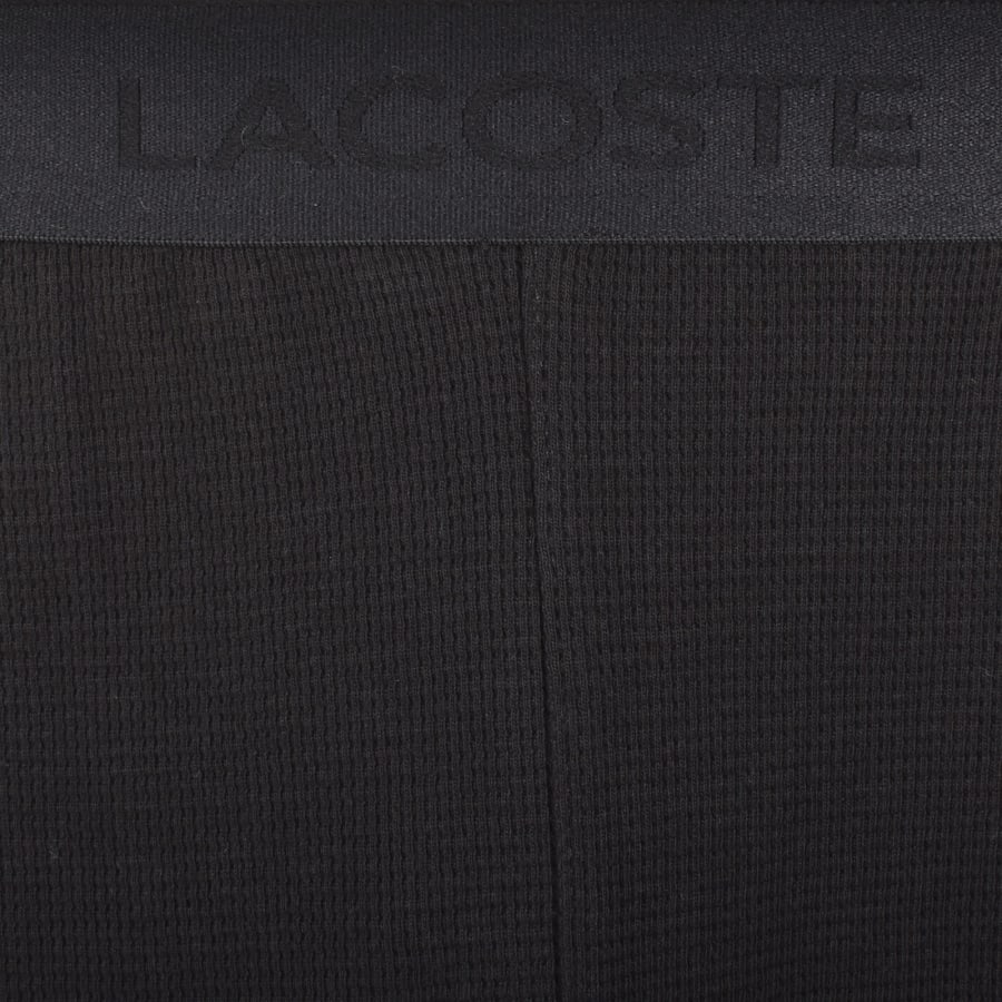 Image number 4 for Lacoste Lounge Waffle Shorts Black