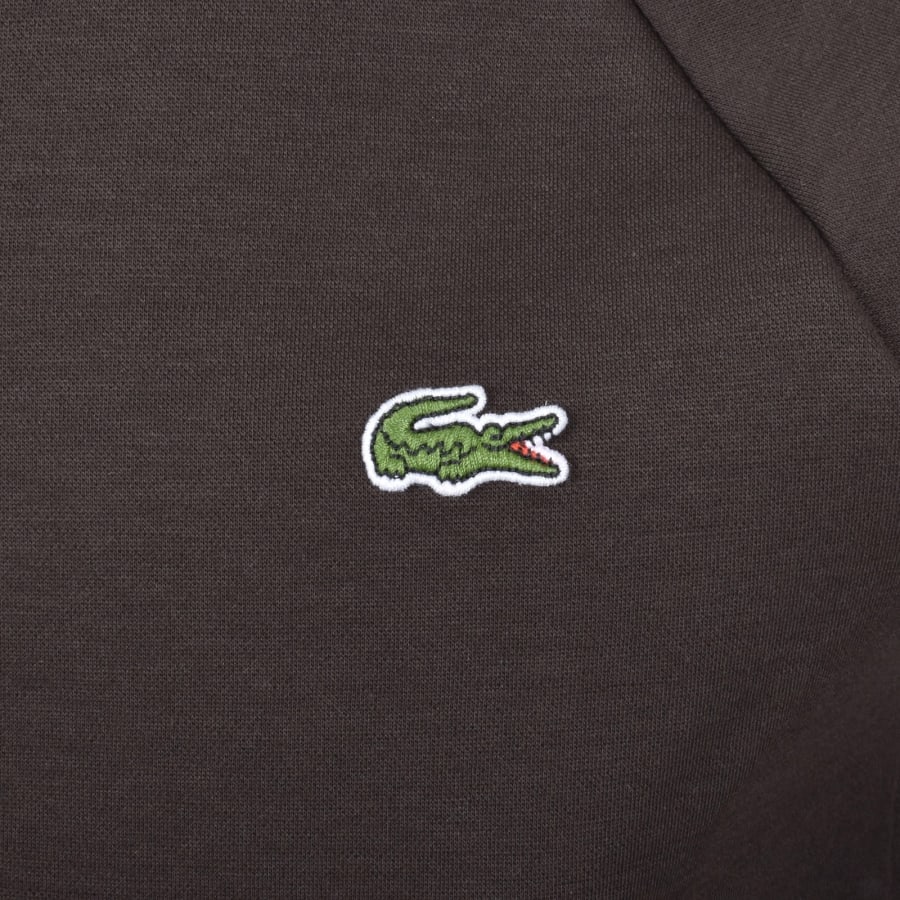 Image number 4 for Lacoste Full Zip Collared Tracksuit Top Brown