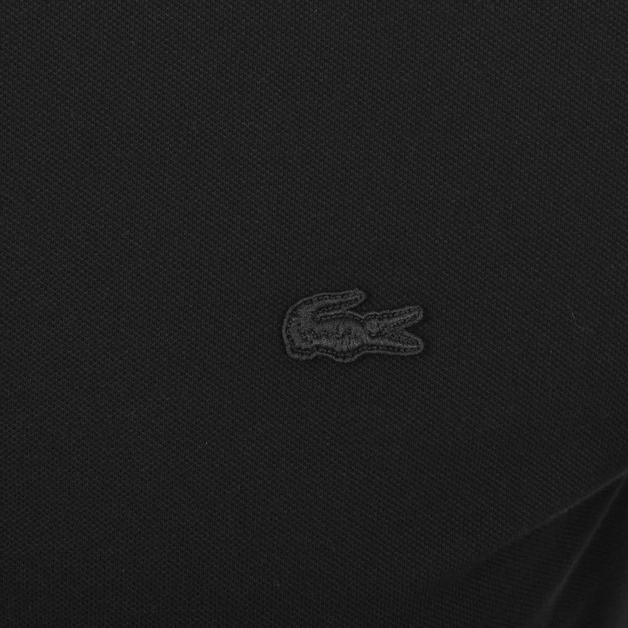 Image number 3 for Lacoste Tipped Polo T Shirt Black