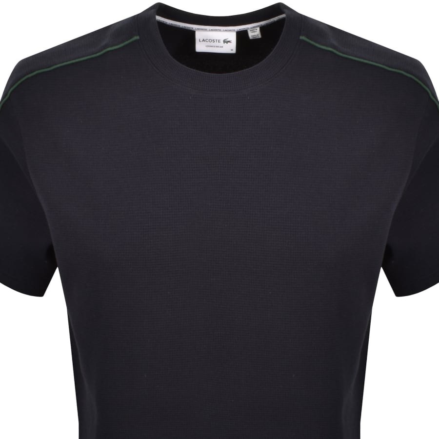 Image number 3 for Lacoste Loungewear Logo T Shirt Navy
