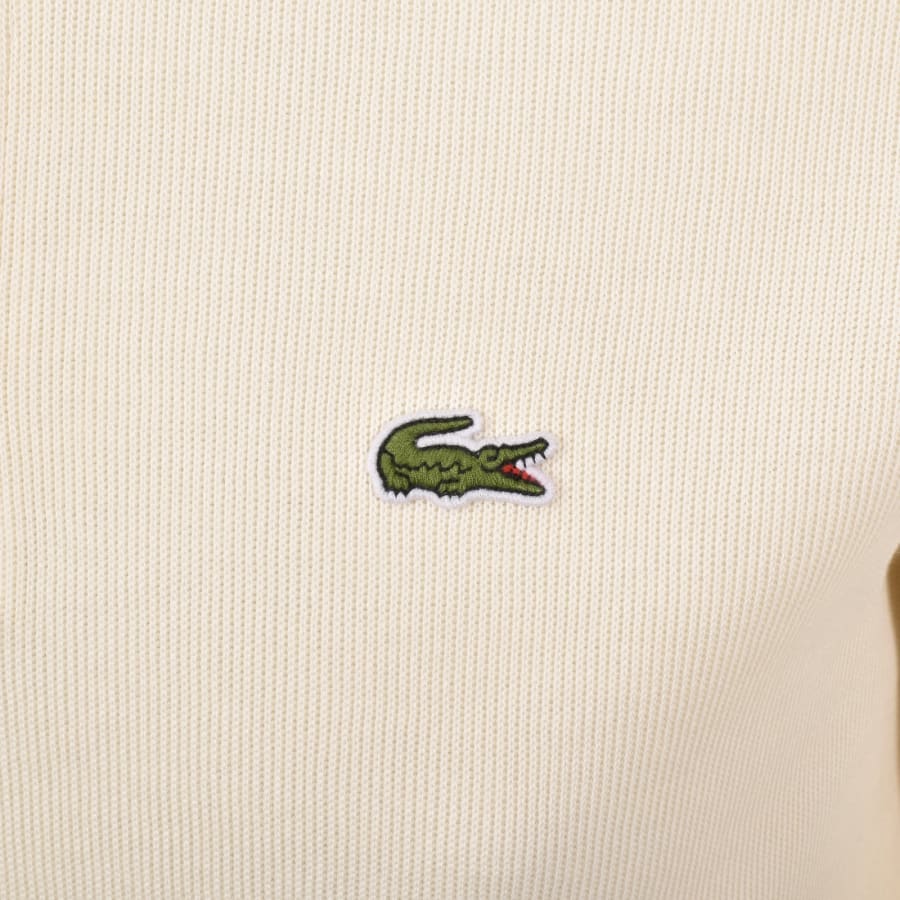Image number 3 for Lacoste Jersey Sweat Polo Cream