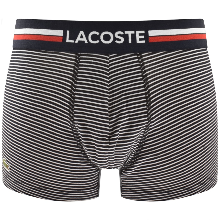 Image number 4 for Lacoste Underwear 3 Pack Boxer Trunks Navy