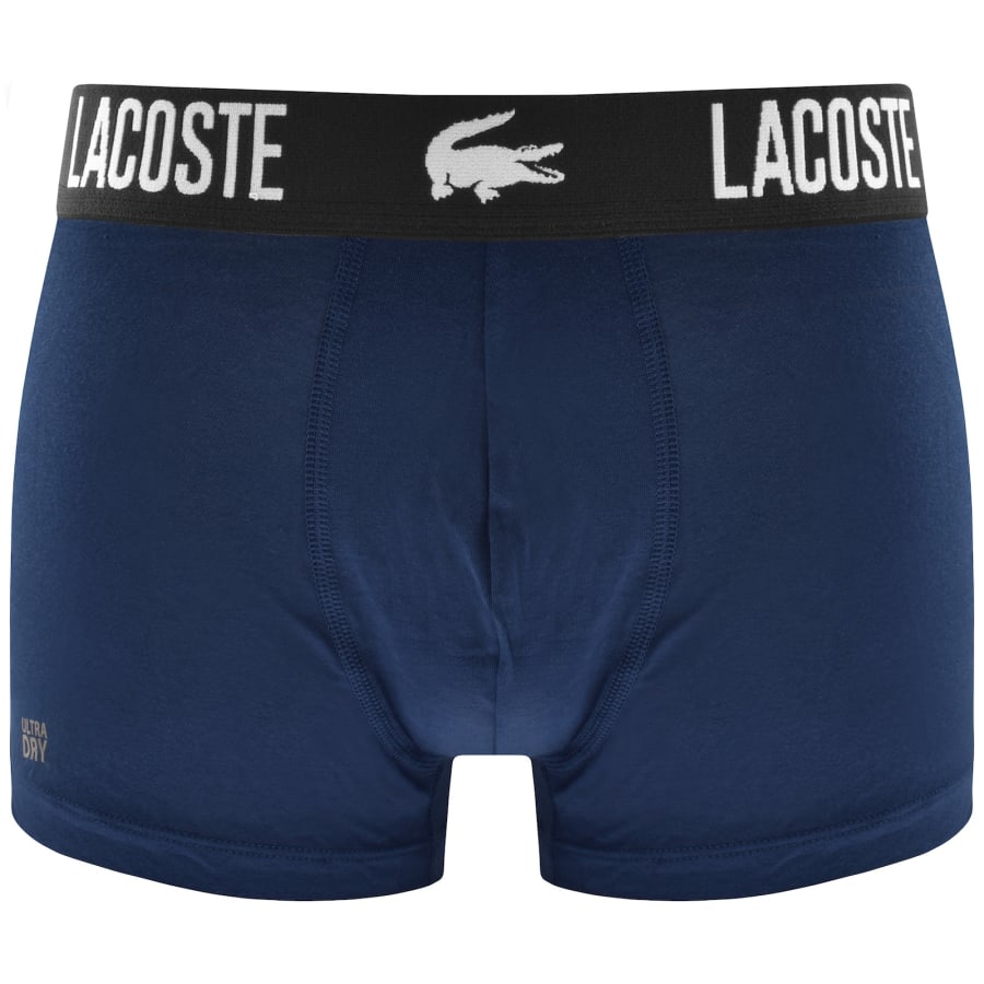 Image number 3 for Lacoste Underwear 3 Pack Boxer Trunks Navy