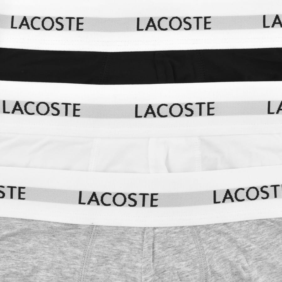 Image number 5 for Lacoste Underwear 3 Pack Boxer Trunks