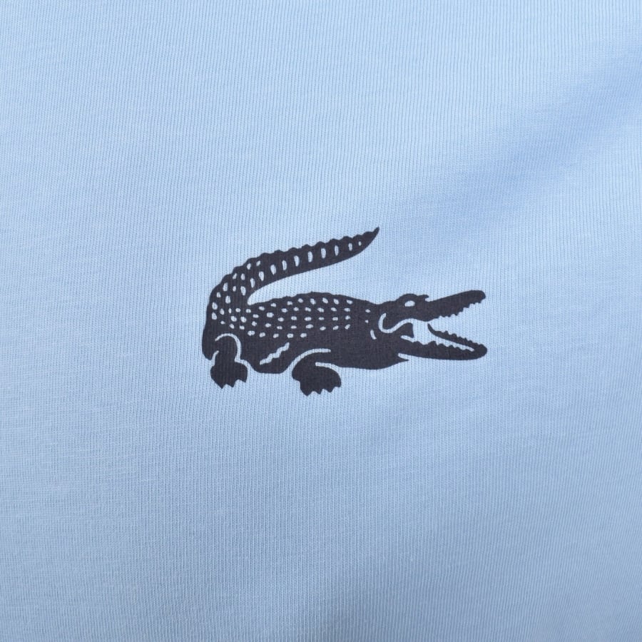 Image number 3 for Lacoste Loungewear Logo T Shirt Blue