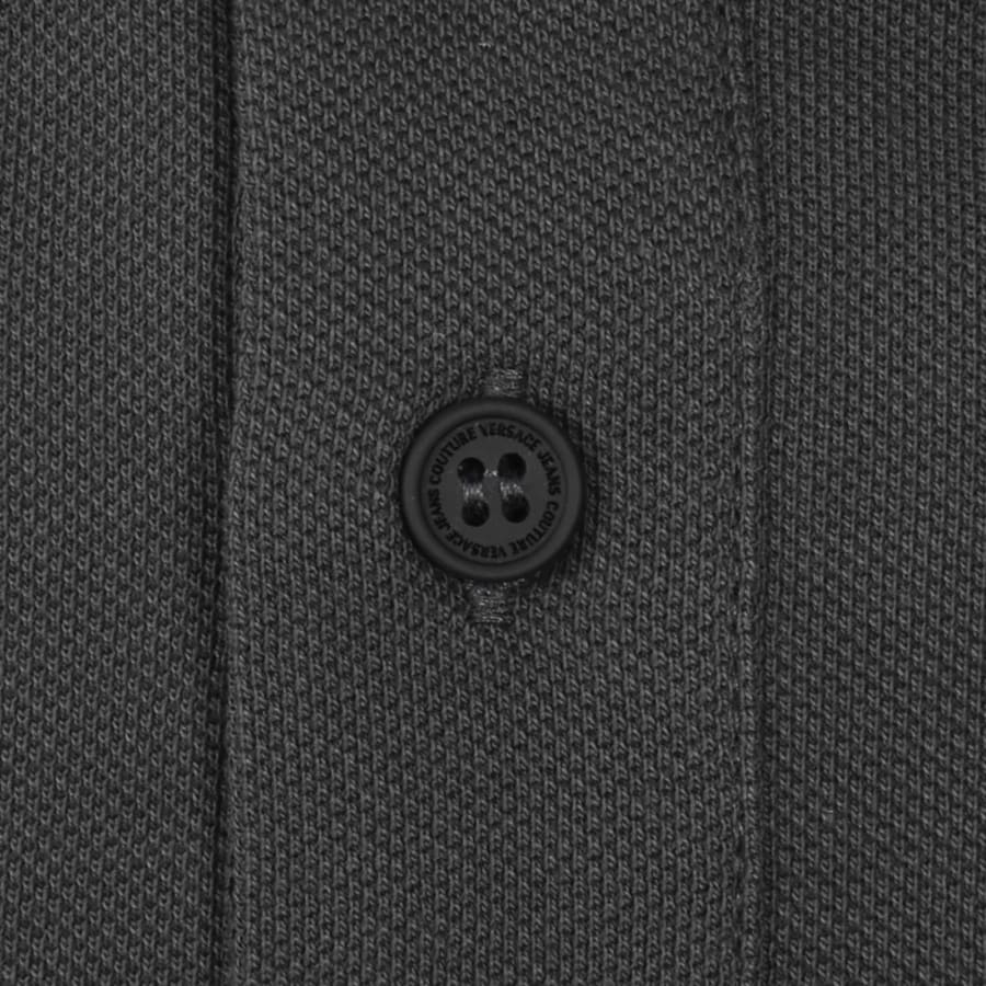 Image number 4 for Versace Jeans Couture Cabinet Polo T Shirt Grey