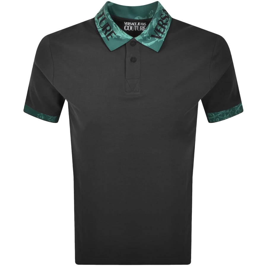 Image number 1 for Versace Jeans Couture Cabinet Polo T Shirt Grey
