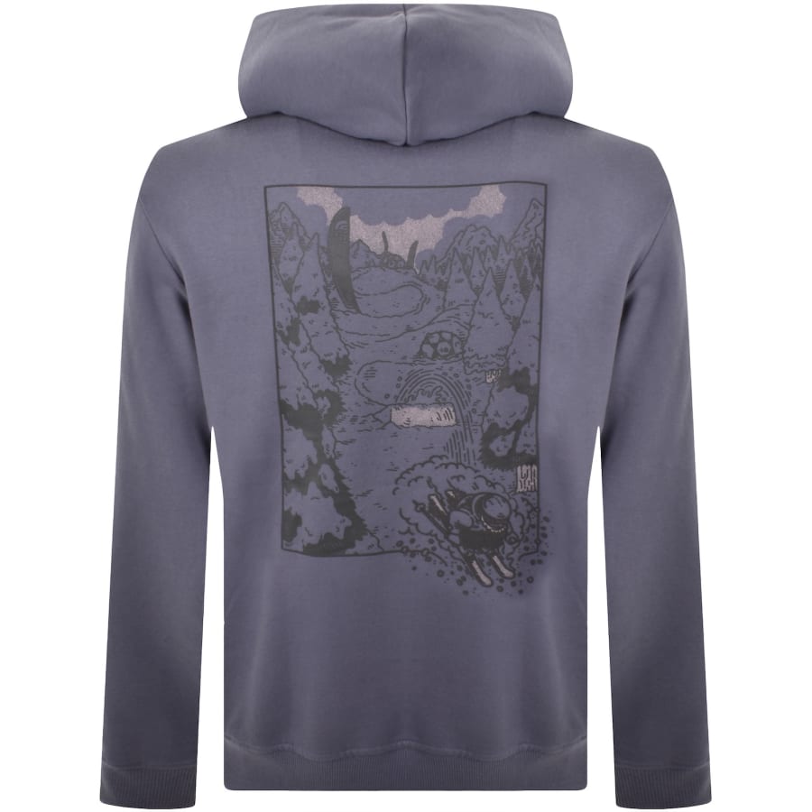 Image number 5 for The North Face Powder Days Hoodie Blue