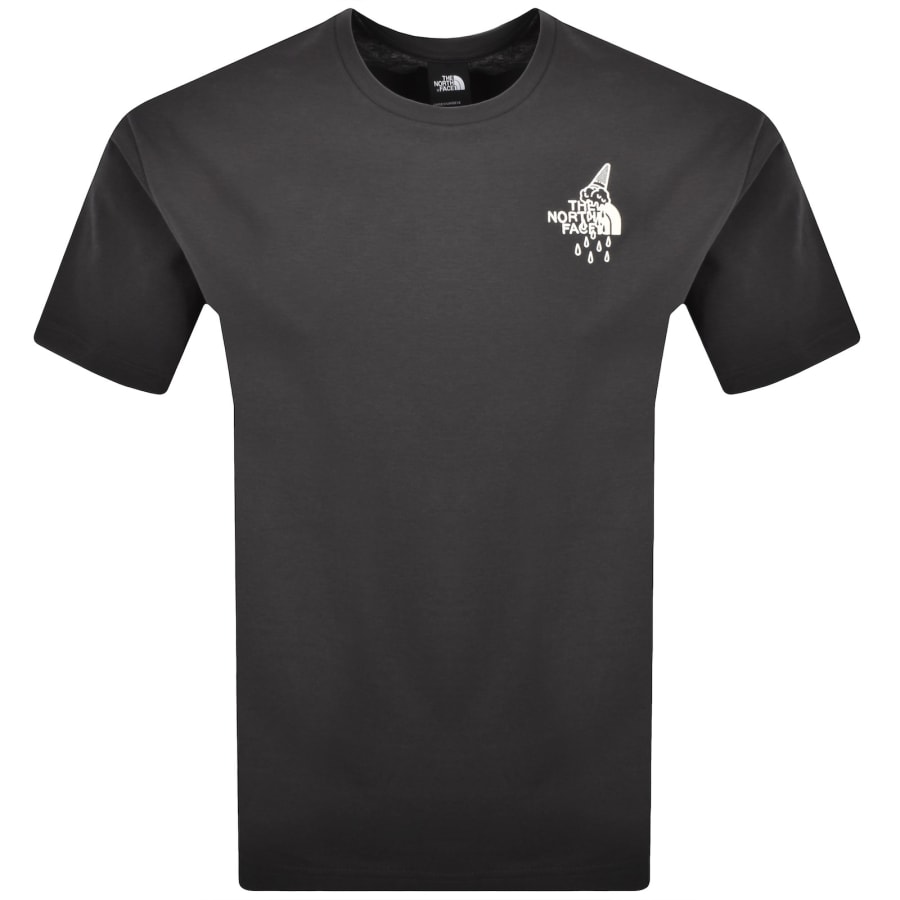 Image number 2 for The North Face Powder Days T Shirt Grey