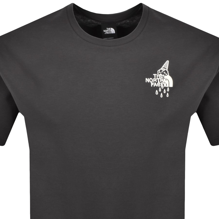 Image number 3 for The North Face Powder Days T Shirt Grey