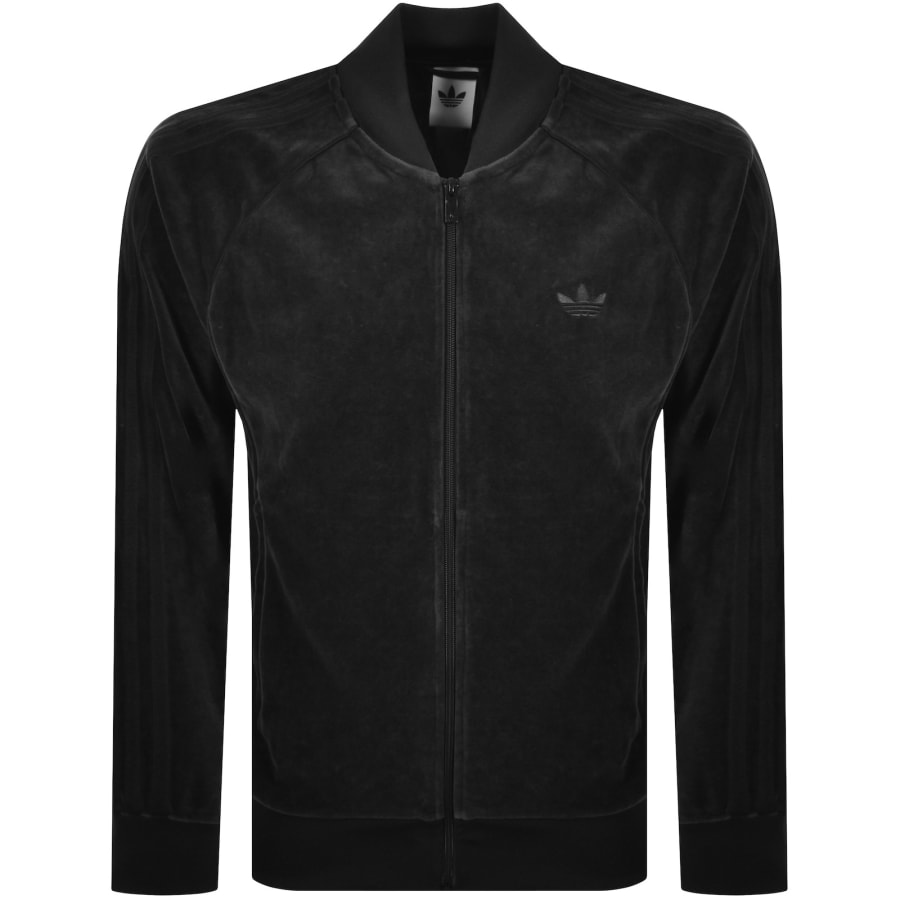 Image number 1 for adidas Originals Velour Track Top Black