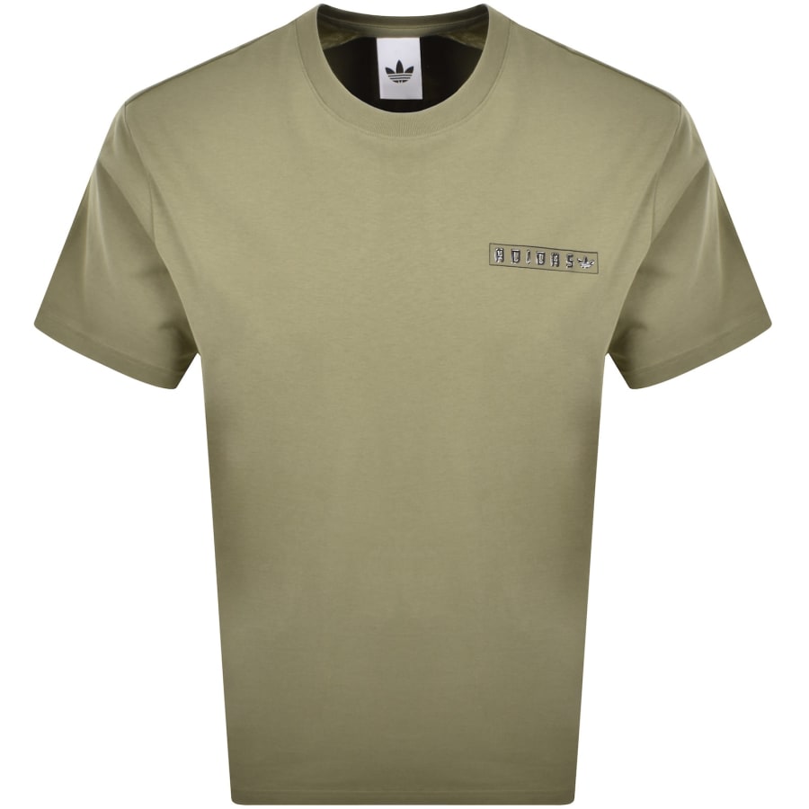 Image number 2 for adidas Originals Graphic T Shirt Green