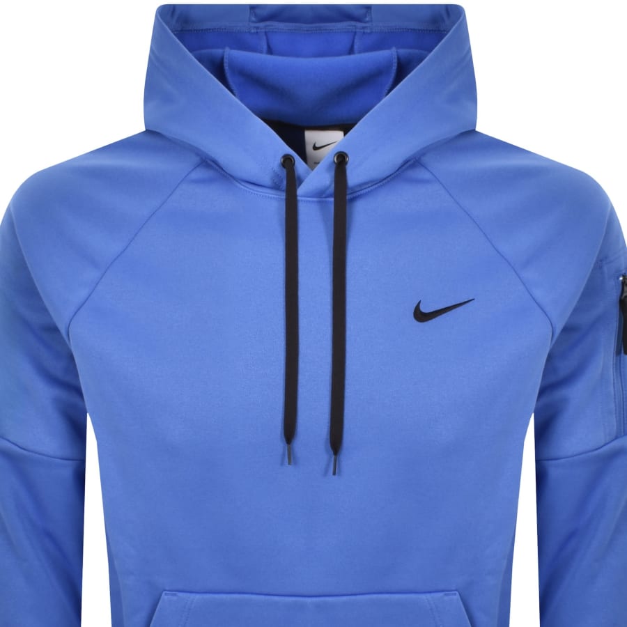 Image number 2 for Nike Training Pullover Hoodie Blue