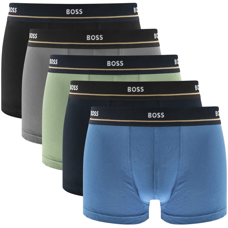 Image number 1 for BOSS Underwear 5 Pack Boxer Trunks