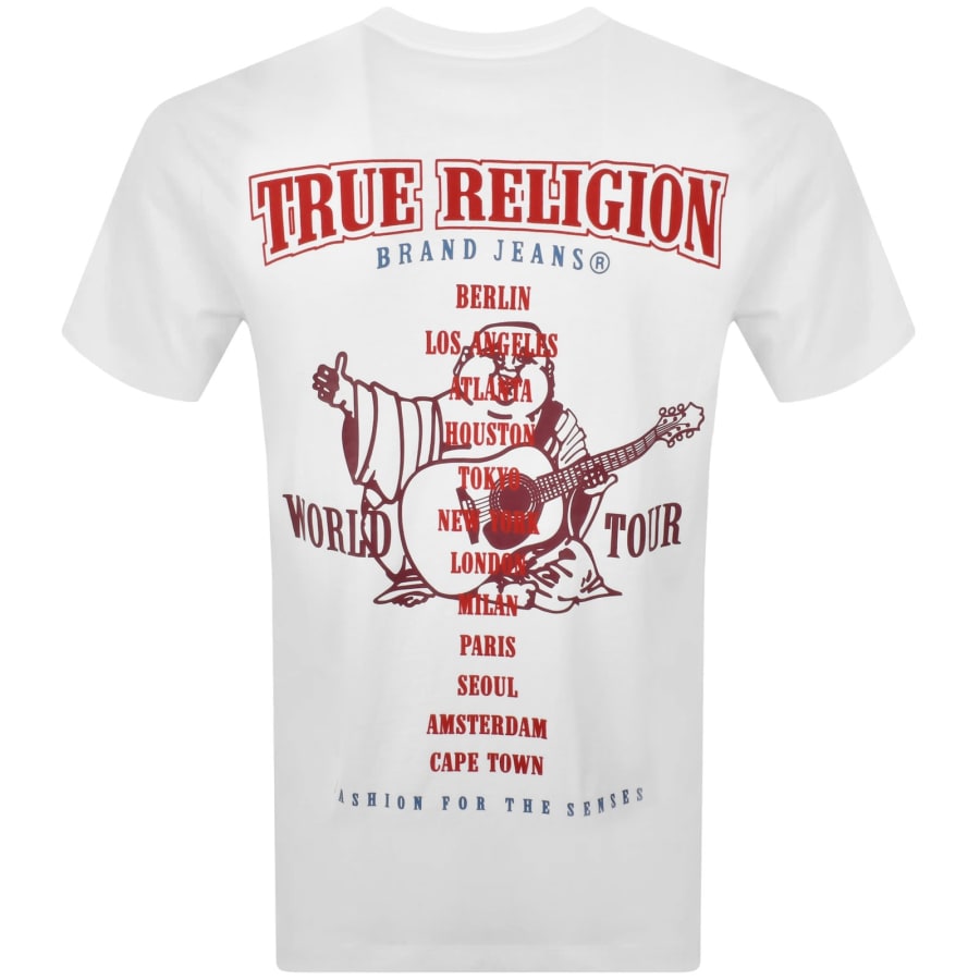 Image number 5 for True Religion Flock Buddha T Shirt White