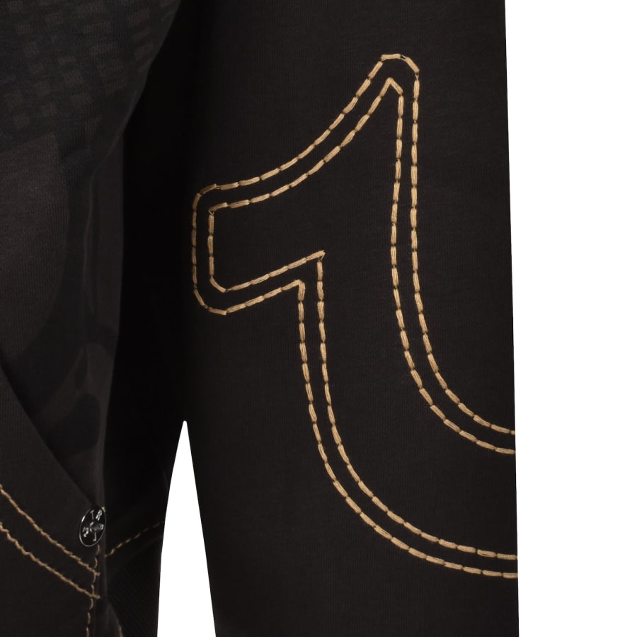 Image number 4 for True Religion Cinched Zip Up Hoodie Brown