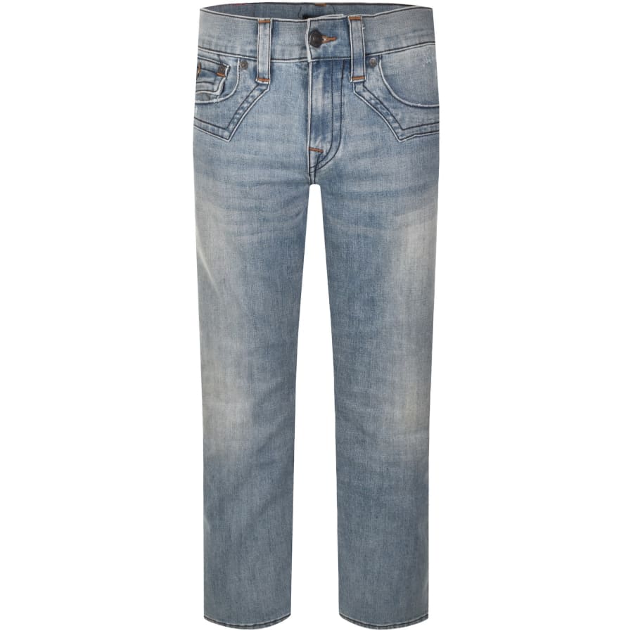 Image number 2 for True Religion Ricky Straight Jeans Blue
