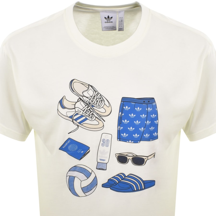Image number 2 for adidas Originals Graphic T Shirt Off White